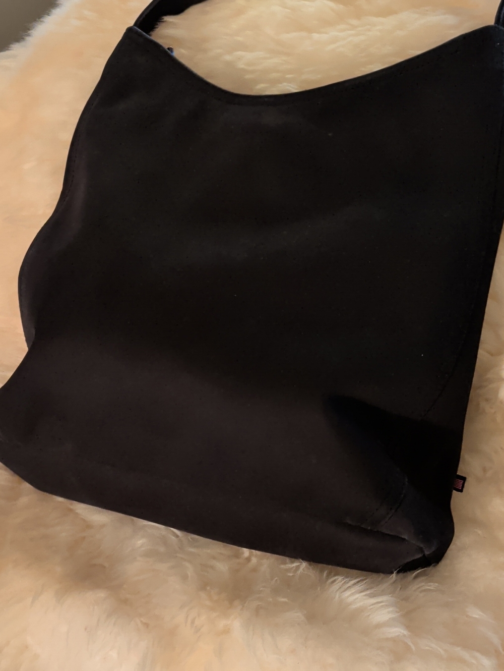 Ralph Lauren Polo Jeans&Co. Black Rhinestone Shoulder Bag - Picture 5 of 12